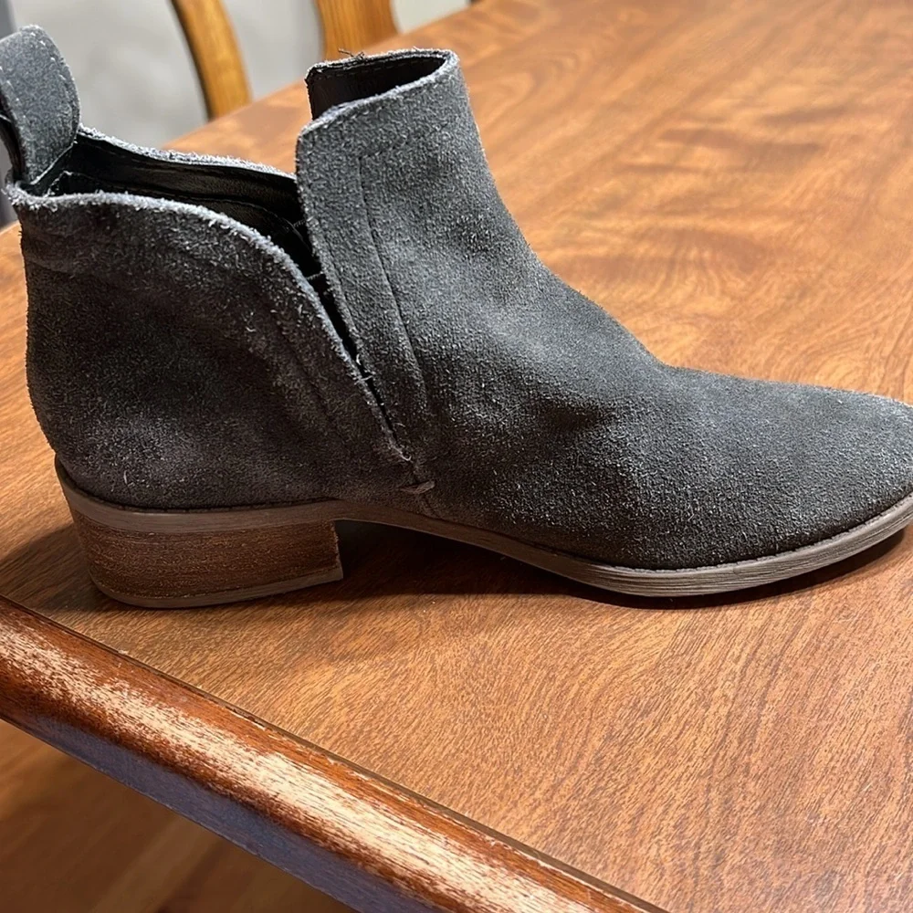 Dolce Vita Gray Suede Ankle Boots